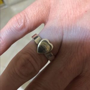 Gucci sterling silver heart ring
